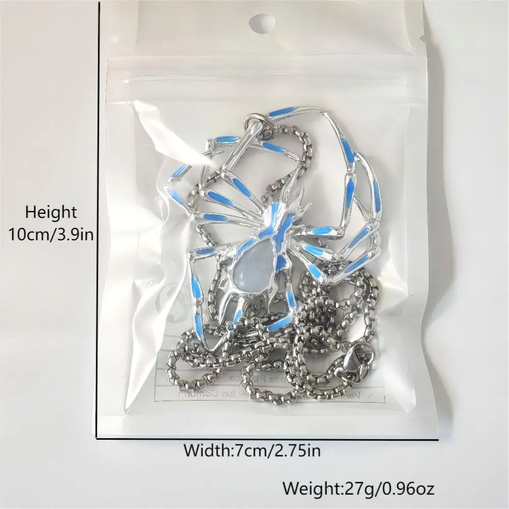 Halloween Creative Stereo Luminous Spider Necklace Jewerly Glowing Night Fluorescence Antique Vintage Glow In The Dark For Men Women Gift Party Halloween Day Club - Image 3